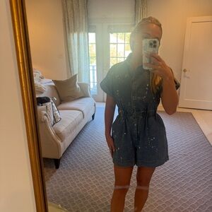 HUNTER BELL Blue Jean Shorts